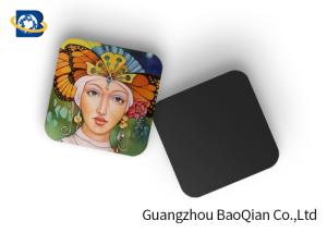 China Square Wine Tea Cup Custom Printed Coasters 3D Lenticular Printing Service factory
