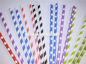 China 3KW Paper Straw Making Machine , Paper Drinking Straw Making Machine factory