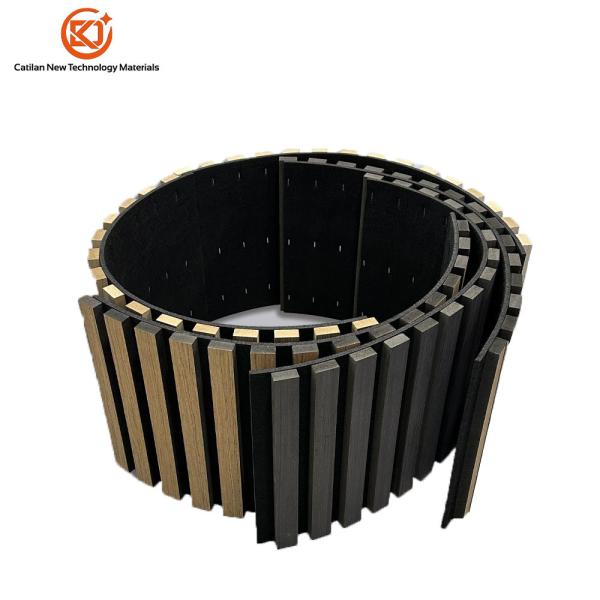 China Flexible and bendable wooden soundproof board with high flexibility factory