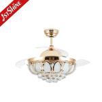 Foldable Blade LED Ceiling Fan 42 Inch Gold/OEM with LED Light and Blades