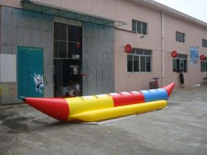 China 6.9ml Inflatable Banana Boat Water Games With 8 Seats , Inflatable Water Games factory
