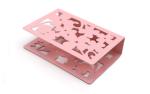 Pink Metal Napkin Holder , Lightweight Metal Tissue Holder 15x4x10 Cm