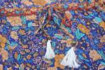Custom Women Deep Sexy V Neck Dress Floral Print With Waist Strap Casual Style