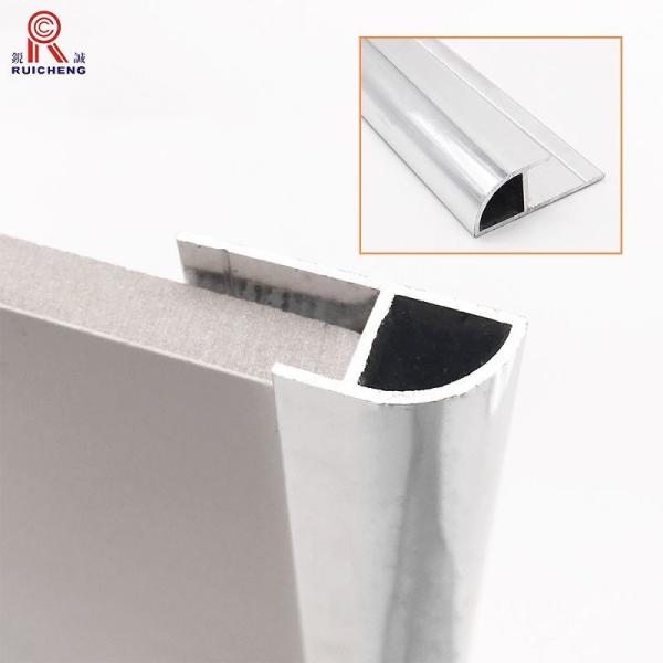 China 3mm Aluminium Panel Trim , Corrosion Resistance Anodized Aluminum Corner Trim factory