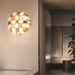 Italy Design Colorful Pvc Lattice Led Ceiling Light Creative Living Room Mida
