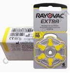 RAYOVAC EXTRA A10 Zinc Air Hearing Aid Batteries 1.45V 75mAh Size 10