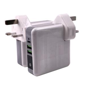 China 2 USB Port ABS PC 6700mAh Wireless Charger Power Bank factory
