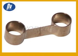 China Double Holes Steel Tension Springs , Flat Spiral Torsion Springs For Motor factory