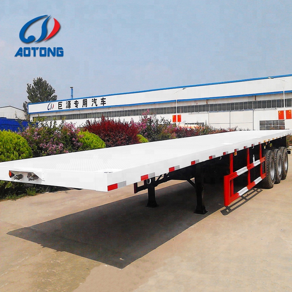 2/3/4 Axles 35T-50T Heavy Duty Flatbed Container Semi Trailer with OE NO. LAT9360TJZG