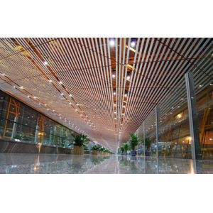 Prepainting Suspended Aluminium Ceiling For Louver Panel Baffle Ceiling