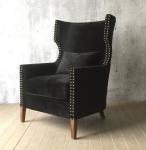 Fabric upholstery oak wood hotel lounge chair/single sofa/living room single