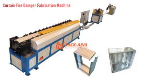China Fire Damper Frame Making Machine #Curtain Fire Damper Fabrication Machine # Curtain Fire Damper Frame Auto Production Line factory