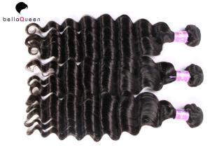 China Free Tangle Brazilian Virgin Unprocessed Remy Human Hair Weave For Deep Wave Weft factory