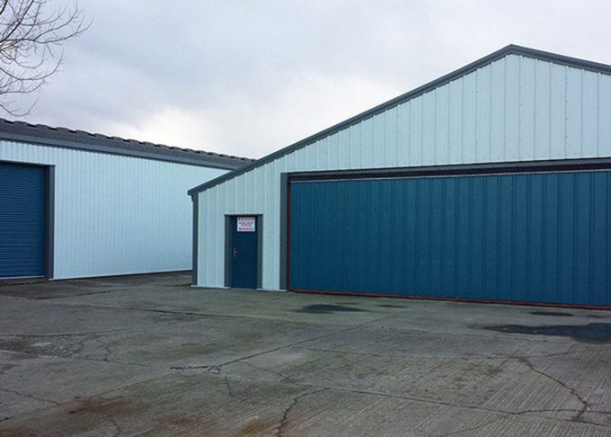 Customized Light Steel Frame Structure Prefabricated Assembly Modular Metal Hanger Workshop Steel Building Recladding