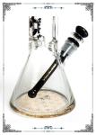 9MM Thickness Beaker Glass Bongs Smoking Water Pipe Black Glass Downstem Bowl