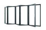 Powder Coating Frame Finishing Aluminum Folding Doors Aluminum Alloy Hollow