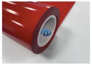 China 80 μm Red HDPE Film Single Side Silicone Coating No Solvent No Slicone Transfer No Residuals factory