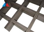 Wooden Color Aluminium Grid Ceiling With Powder Coating Hot Print