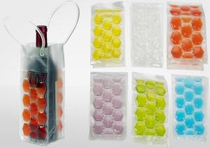 China Durable Plastic PVC Wine Cooler Bag , PVC Wine Ice Bag Eco Friendly factory