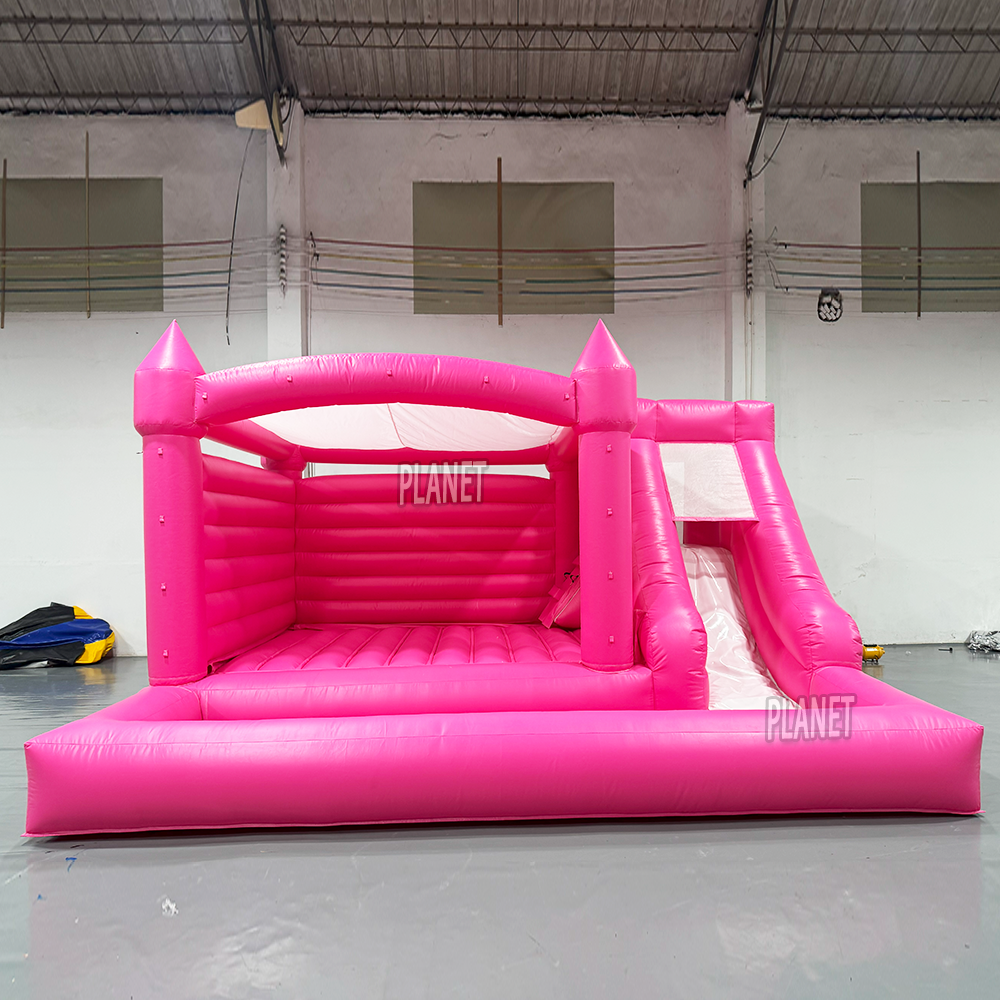 Popular Moonwalk Pink Inflatable Bouncy Castle Bounce House Jumping Castle