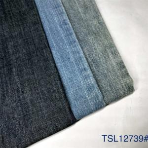 China Thick 100% Cotton With Cross Slub Denim Fabric For Jeans 21s Combed Yarn factory