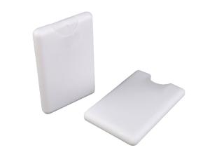 China Cosmetics Liquid Packing Credit Card Spray Bottle Clear And White factory