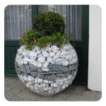 Garden Fence Galfan Coated Welded Gabion Baskets in Square Hole Shape for