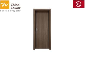 China Plywood Fire Door With Steel Frame/60 min Fire Rating/ 45 mm Thick/ Opening Force 60N factory