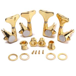 China Set Of 2L2R Gold Bass Tuning Pegs Tuning Machine Heads Acoustic Electric Guitar Parts factory