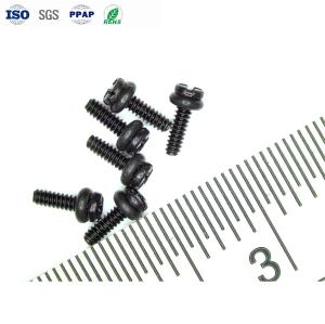 China M1.0 Micro Screws Slotted Pan Head Rubber Ring Sealing Screws With Rubber Ring factory