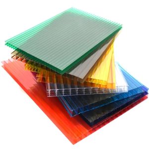 Roofing Polycarbonate Honeycomb Core Honeycomb Polycarbonate Sheet Brown