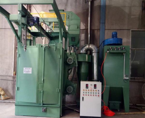 Single Hook Automatic Shot Blasting Machine , Castings Cleaning Shot Blasting
