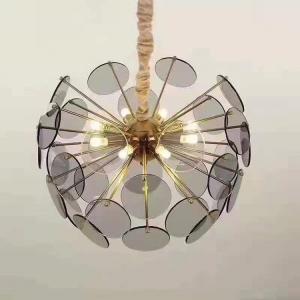 China Postmodern Glass Luxury Bedroom Crystal Pendant Light AV85V Dia 700mm factory