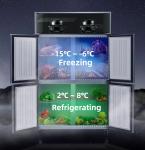 110V/60HZ 4 Doors Heavy Duty Refrigerated Cabinets Upright Refrigerator Fridge