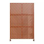 Freestanding 900*1800mm Metal Decorative Panels Corten Steel Privacy Screen