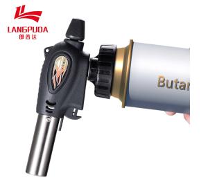 China Ceramic Nozzle Protection 16.5cm Camping Butane Torch To Light Charcoal factory