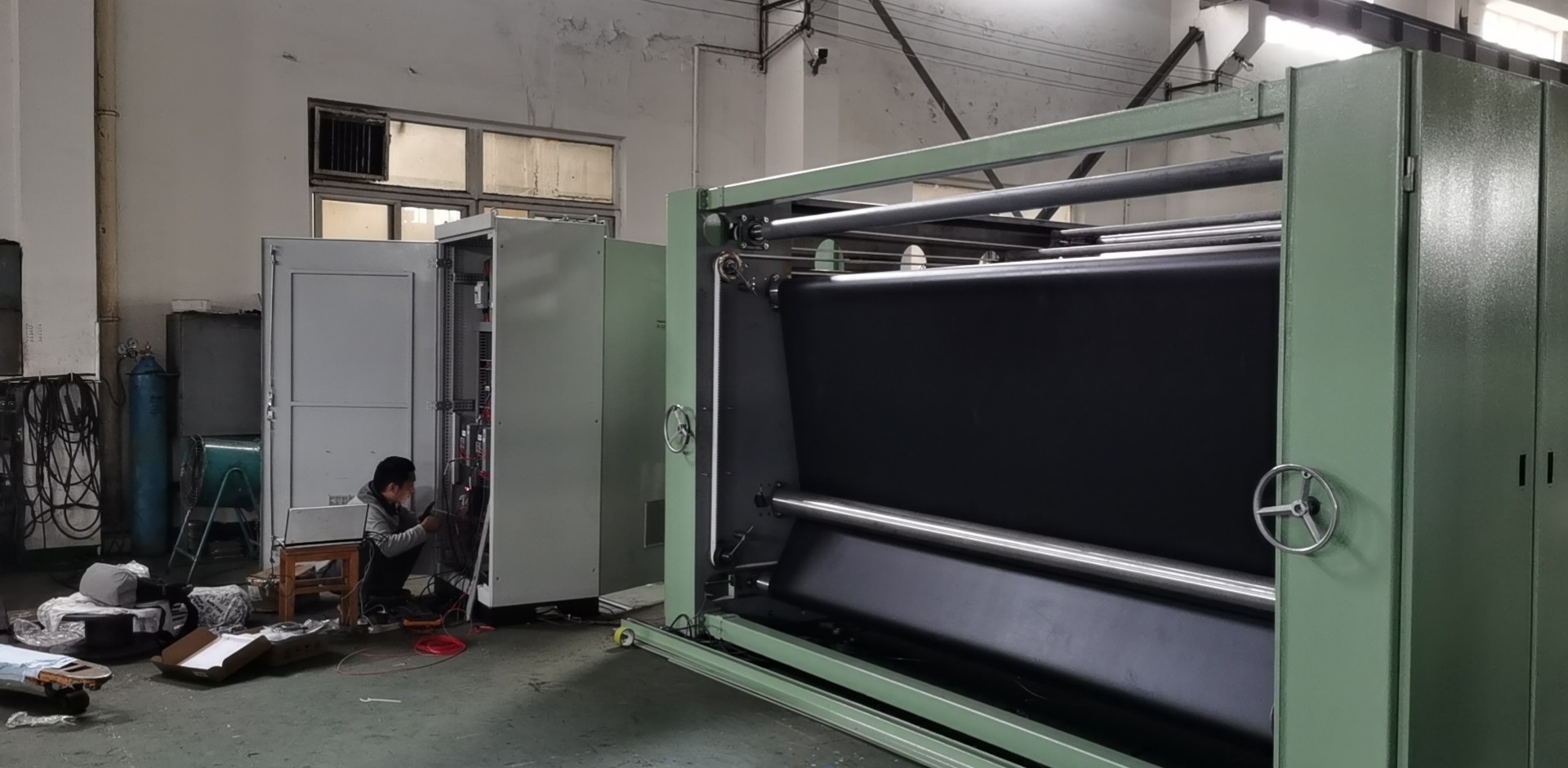 2500mm Anti Static PLC Cross Lapper Machine With Servo Motors