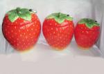 Strawberry Shaped Sealed Ceramic Kitchen Canisters 3 Set Hand Painted