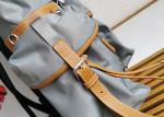 Saffiano Leather Apricot Luxury Brand Backpack With Multiple Pockets