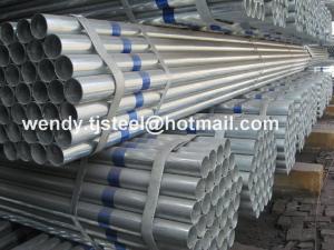 China en10217.1 ERW Hot dipped galvanized round steel pipe/gi pipe pre galvanized steel pipe factory