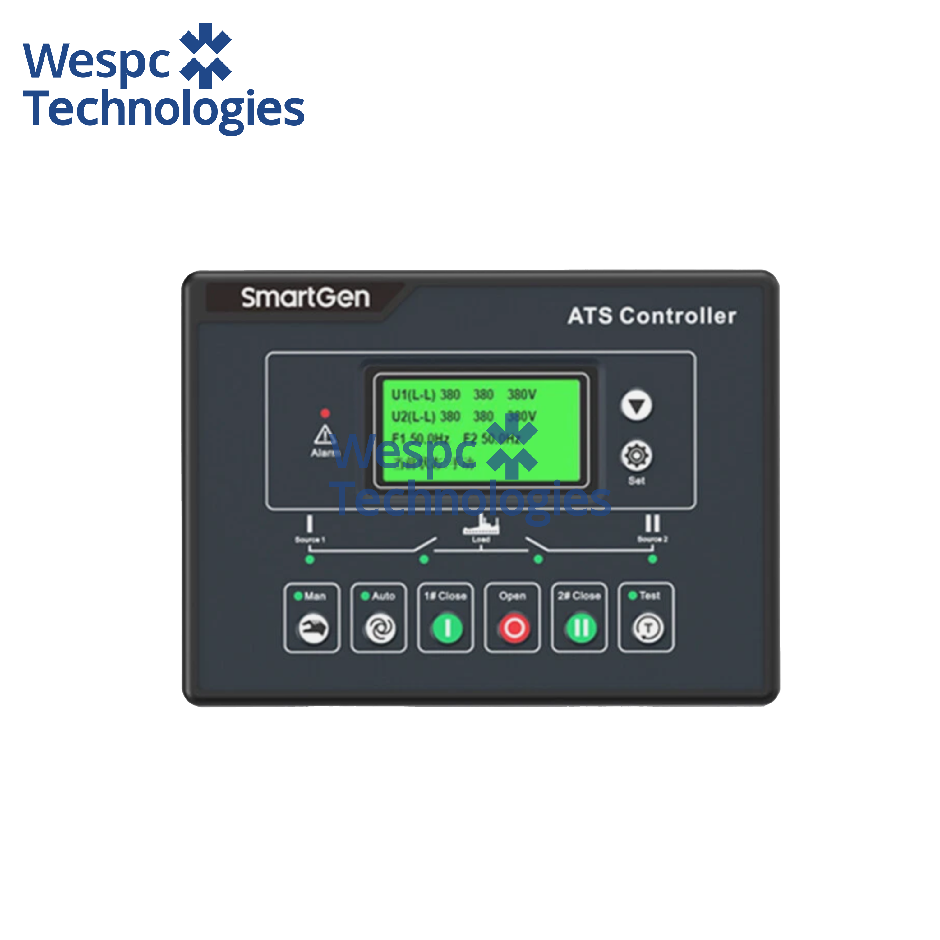 WESPC Original SmartGen HAT600NBI Auto Switching ATS Module Controller Dual Power