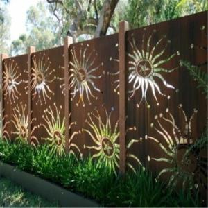 China Powder Coated Aluminum Privacy Fence Panel Weatherproof Durable factory