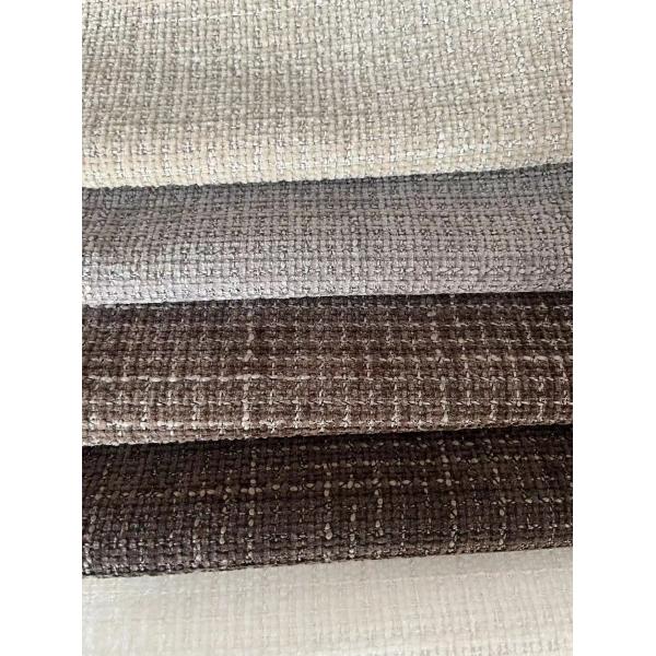 Europe Style Chenille Sofa Fabric Water Resistant With Plain Style