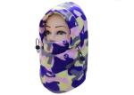 Pink Girl Fleece Face Mask Low Fiber Properties Soft Touch Absorb Sweat