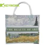 Canvas Women Handbag Unbleached Grocery Tote Bag Simple Shopping Bag