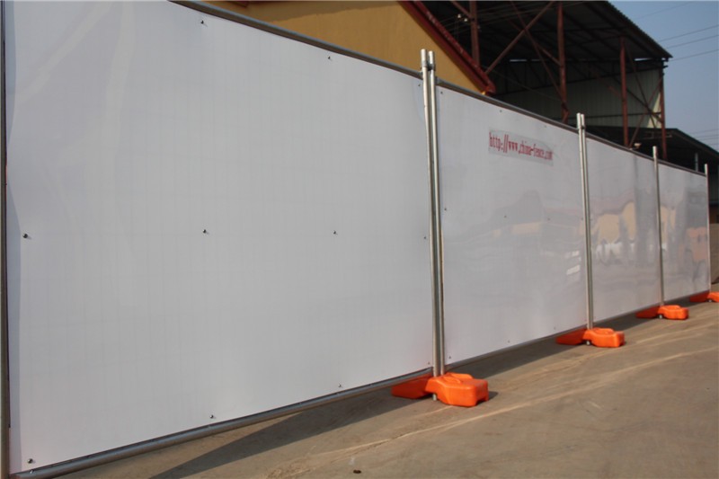 PE abroads soild plastic temporary construction fencing panels for brisbane market 2100mm x 2400mm