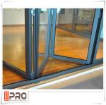 Modern Design Aluminium Folding Stacking Doors For Residential House Vertical