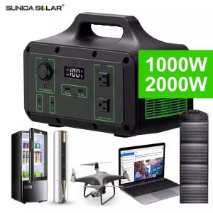 China ABS 1000w Solar Power Generator 2000W Outdoor Portable Power Station factory