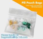 Medicine Bags, Zip lockk Accessory Bags, Pill Baggies, Supplements organizer,