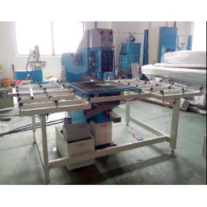 China Semi Automatic Glass Drilling Machine With Lower Drilling Bit PLC Control System on sale